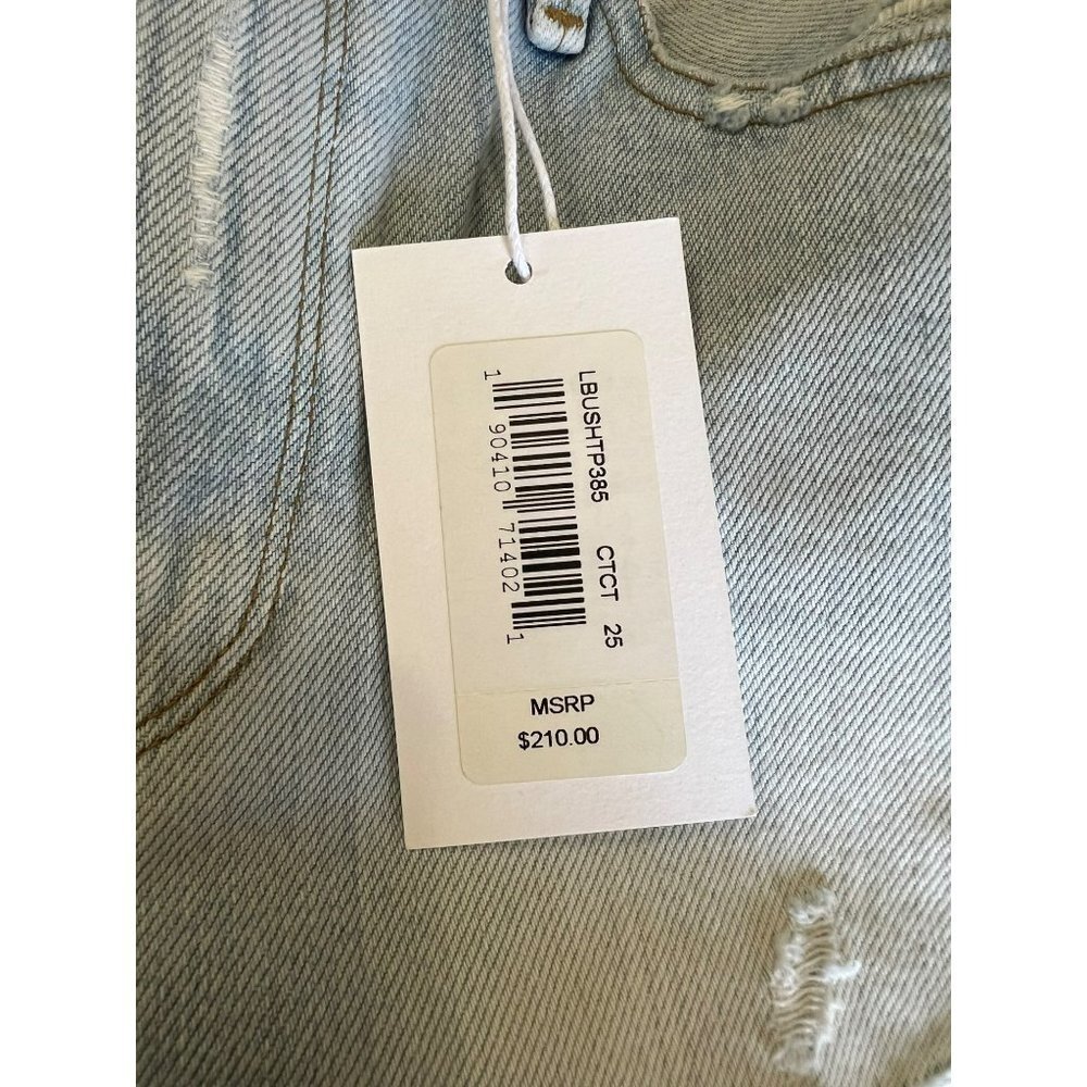 Frame Le Beau Women's Light Blue Short Size 25 - Picture 9 of 10